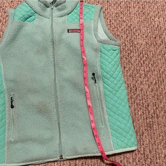 Vineyard Vines Teal Quilted Vest- Size Small - Picture 6 of 8